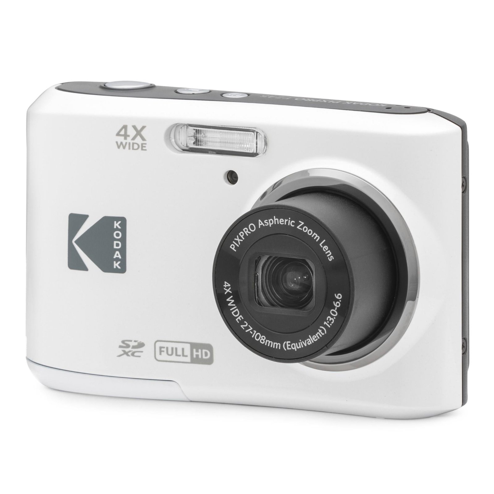 675795-Product-0-I-638416603849262149.jpg Kodak Pixpro FZ45 Digital Compact Camera (White) - Image 1