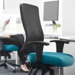 Buro Tidal Mesh High Back Chair Without Arms Teal - Image 5