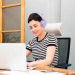 Laser Wired On-Ear Headphones (Lilac) - Image 2