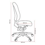 Buro Tidal High Back Chair Fully Upholstered Teal - Image 4