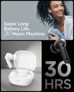 Spigen SPIGEN AUDIO Advanced Noise Cancellation Pro in-Ear Earbuds SA-TW P20 Earphone (White) - Image 6