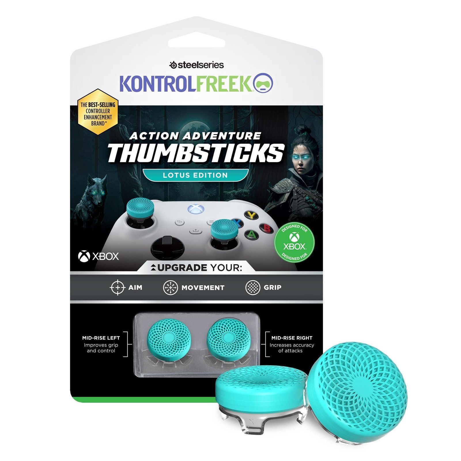 745988-Product-0-I-638476108806769709.jpg KontrolFreek Action Adv Lotus Thumbsticks for Xbox - Image 1