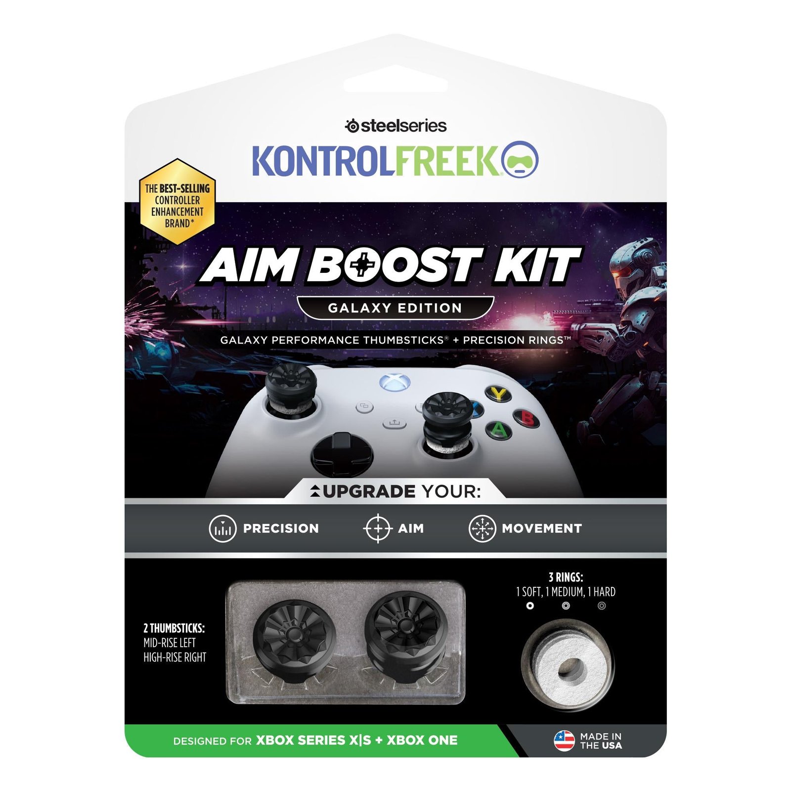 745996-Product-0-I-638476080006928030.jpg KontrolFreek Aim Boost Kit Galaxy Thumbsticks for Xbox - Image 1