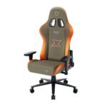 ONEX STC X Alcantara Gaming/Office Chair (Sian Green/Orange) - Image 3