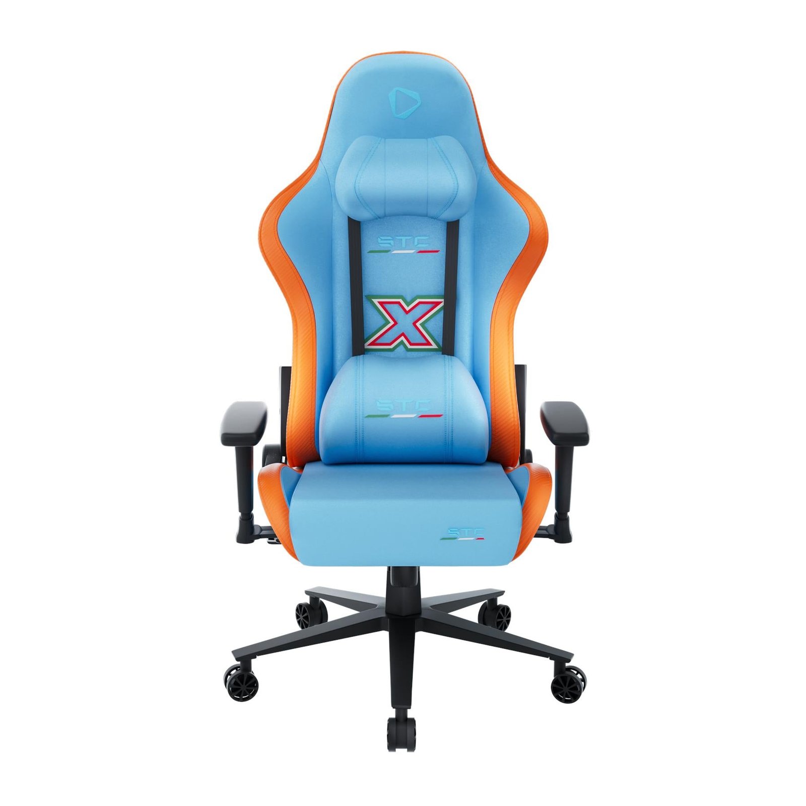 749662-Product-0-I-638572190410195553.jpg ONEX STC X Alcantara Gaming/Office Chair (ONEX Blue/Orange) - Image 1