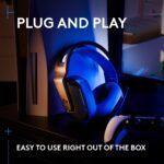 Logitech G G535 LIGHTSPEED Wireless Gaming Headset for PlayStation 5 (Black/Blue) - Image 10