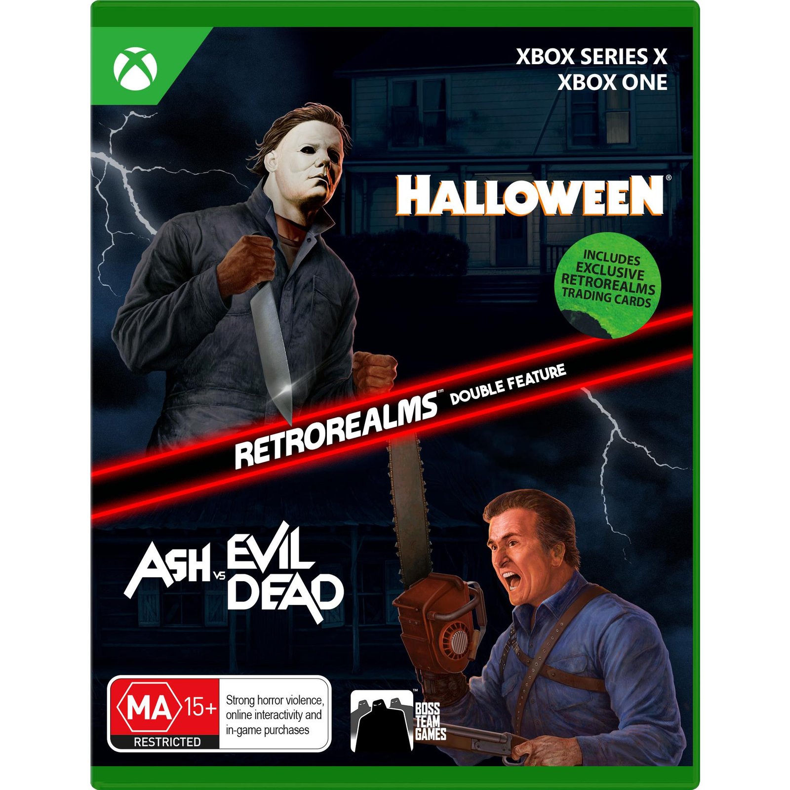 782478-Product-0-I-638617142405393625.jpg Halloween and Ash vs Evil Dead RetroRealms Double Feature - Image 1