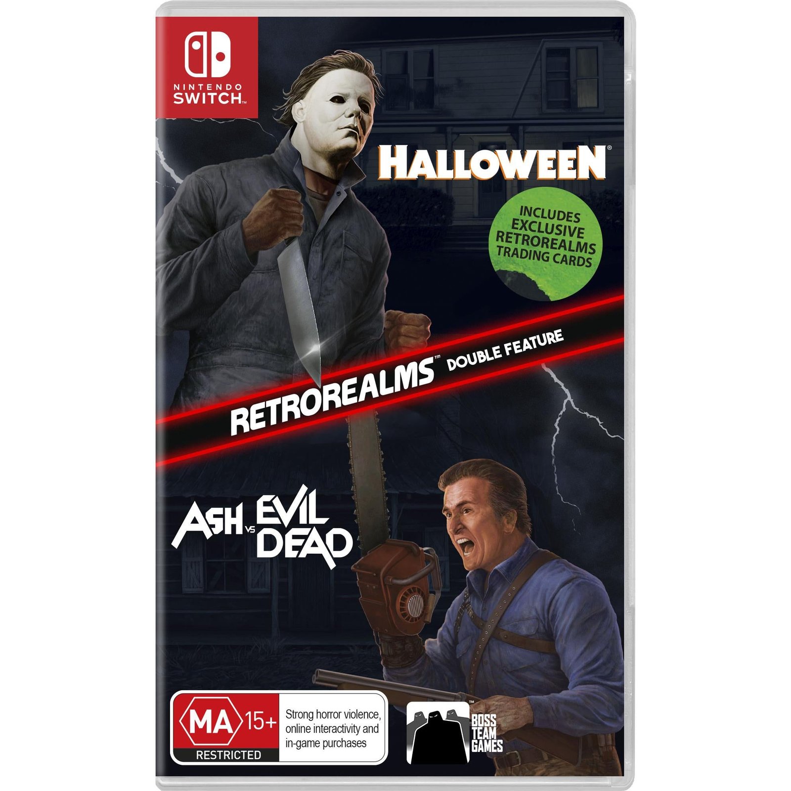 782479-Product-0-I-638617143002813062.jpg Halloween and Ash vs Evil Dead RetroRealms Double Feature - Image 1