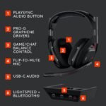 Logitech G Astro A50 LIGHTSPEED Wireless Gaming Headset + Base Station (Black) - Image 6