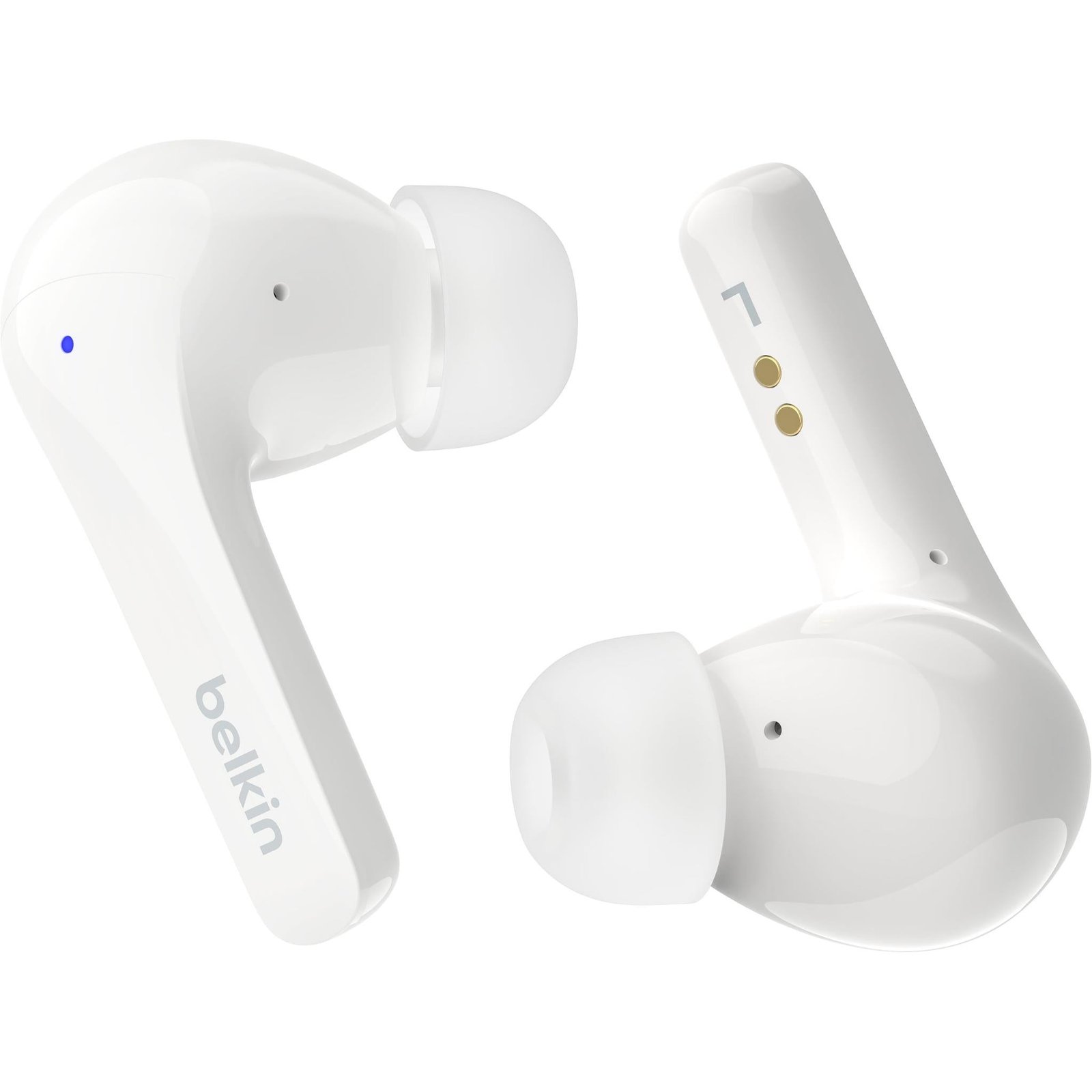 784576-Product-0-I-638622938404229296.jpg Belkin SoundForm Motion 2 True Wireless Headphones (White) - Image 1