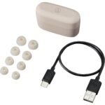Audio-Technica ATH-CKS30TW+ TWS Noise Cancelling In-Ear Headphones (Beige) - Image 8