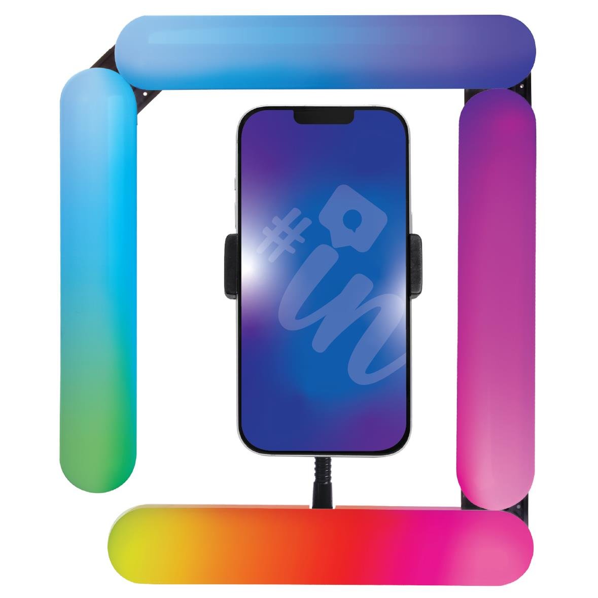 787731-Product-0-I-638822580606996844.jpg Influencer RGBW Adjustable Light With Phone Mount - Image 1