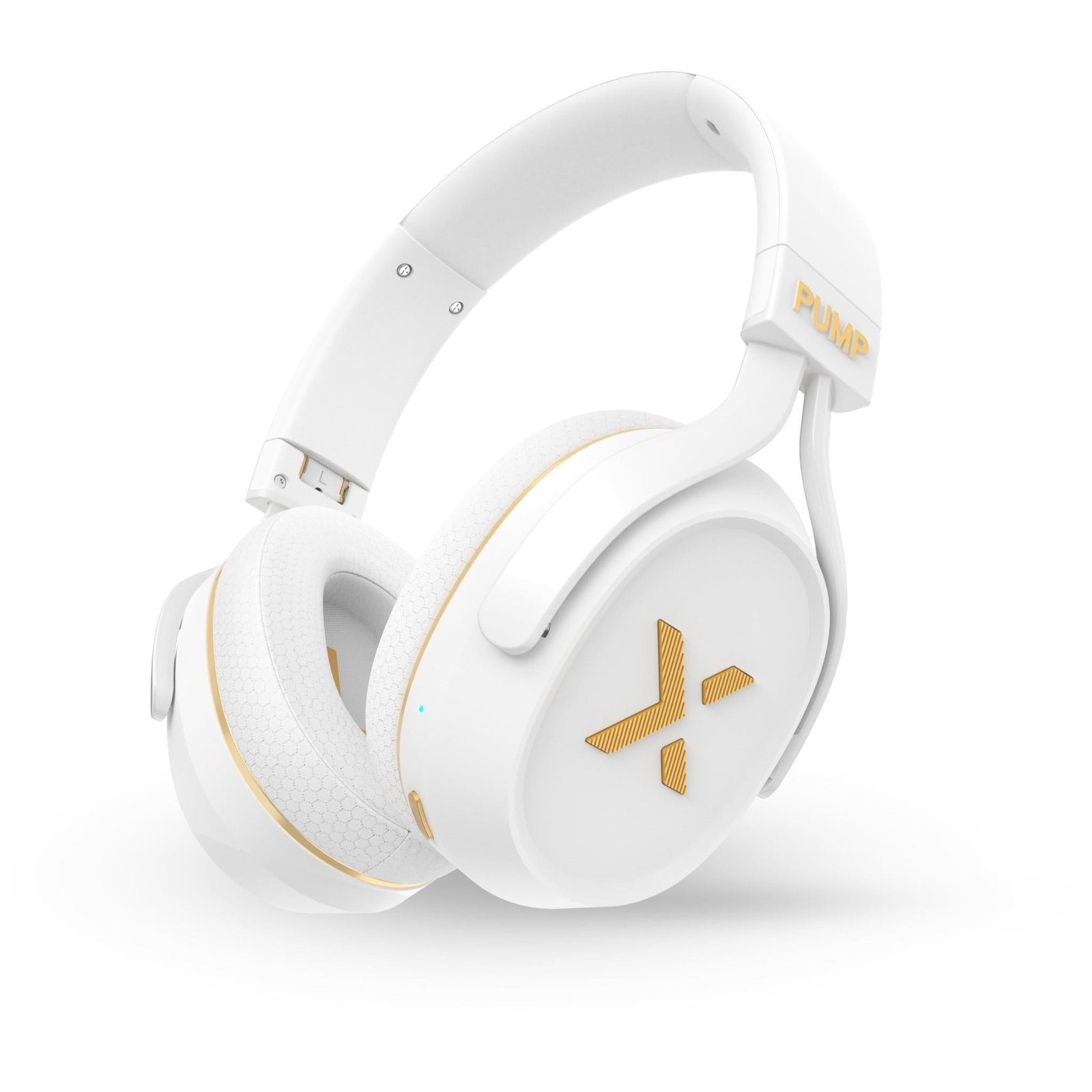 789788-Product-0-I-638641996805693874.jpg BlueAnt PumpX Gym ANC Over-Ear Headphones (White/Gold) - Image 1