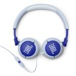 JBL JUNIOR 320 Wired On-Ear Kids Headphones (Blue) - Image 5