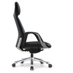 Eureka SERENE Napa Leather Executive Office Chair (Black) - Image 3