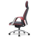 Eureka SERENE Napa Leather Executive Office Chair (Black/Red) - Image 3