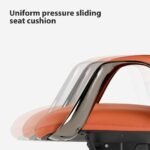 Eureka SERENE Napa Leather Executive Office Chair (Orange/Red) - Image 9
