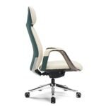 Eureka SERENE Napa Leather Executive Office Chair (Off White) - Image 3