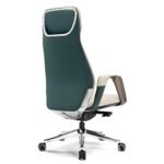 Eureka SERENE Napa Leather Executive Office Chair (Off White) - Image 4