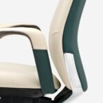Eureka SERENE Napa Leather Executive Office Chair (Off White) - Image 9