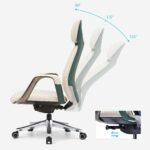 Eureka SERENE Napa Leather Executive Office Chair (Off White) - Image 10