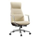 Eureka ROYAL Slim Executive Office Chair (Off White) - Image 2