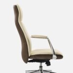 Eureka ROYAL Slim Executive Office Chair (Off White) - Image 4