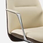 Eureka ROYAL Slim Executive Office Chair (Off White) - Image 6