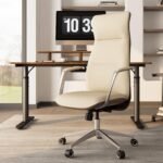 Eureka ROYAL Slim Executive Office Chair (Off White) - Image 8