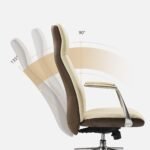 Eureka ROYAL Slim Executive Office Chair (Off White) - Image 9