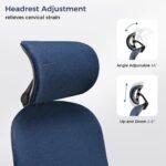 Eureka Skylar Modern Mesh Office Chair (Blue) - Image 4