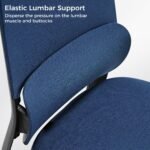 Eureka Skylar Modern Mesh Office Chair (Blue) - Image 5