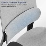 Eureka Skylar Modern Mesh Office Chair (Grey) - Image 5