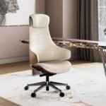 Eureka Serene Series Ella Genuine Leather Executive Office Chair - Image 11