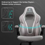 Eureka Vortex Gaming Chair (Grey) - Image 4