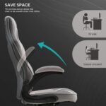 Eureka Vortex Gaming Chair (Grey) - Image 5