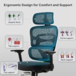 Eureka Axion GC12 Ergonomic Gaming Chair (Blue) - Image 4