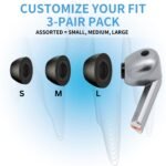 Comply Headphone Ear Tips for Samsung Galaxy Buds3 Pro (Black) [Assorted] - Image 4