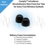 Comply Headphone Ear Tips for Sony True Wireless (Black) [Assorted] - Image 3