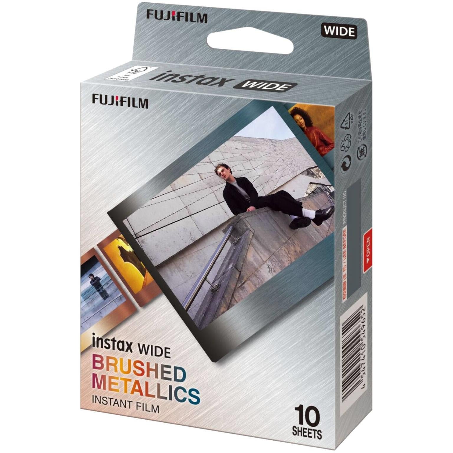 802549-Product-0-I-638773295404394759.jpg Fujifilm Instax WIDE Brushed Metallics Film (10-Pack) - Image 1