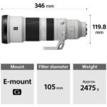 Sony FE 400-800mm F6.3-8 OSS G Camera Lens - Image 5