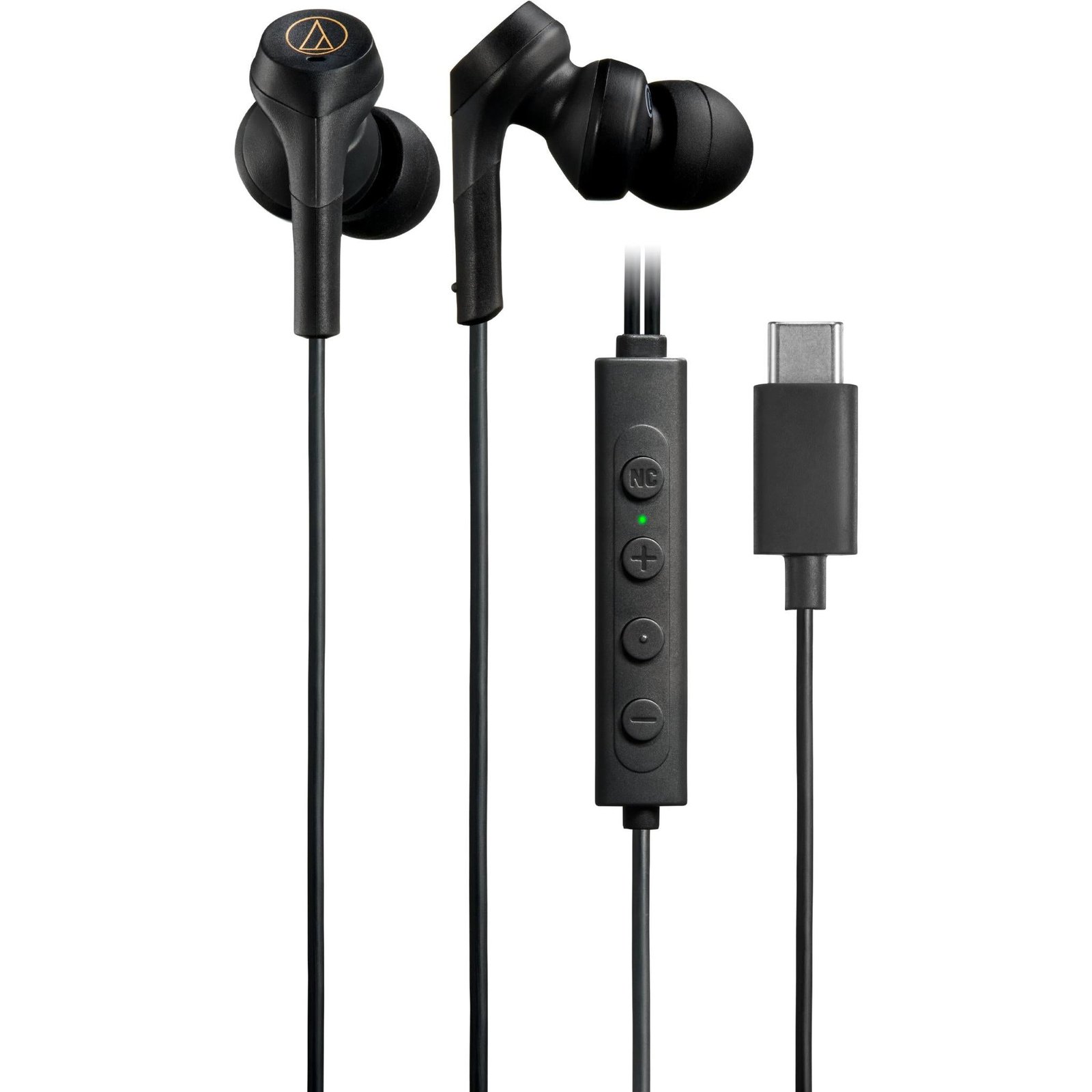 807361-Product-0-I-639213300602595978.jpg Audio-Technica USB-C Wired Noise Cancelling In-Ear Headphones (Black) - Image 1
