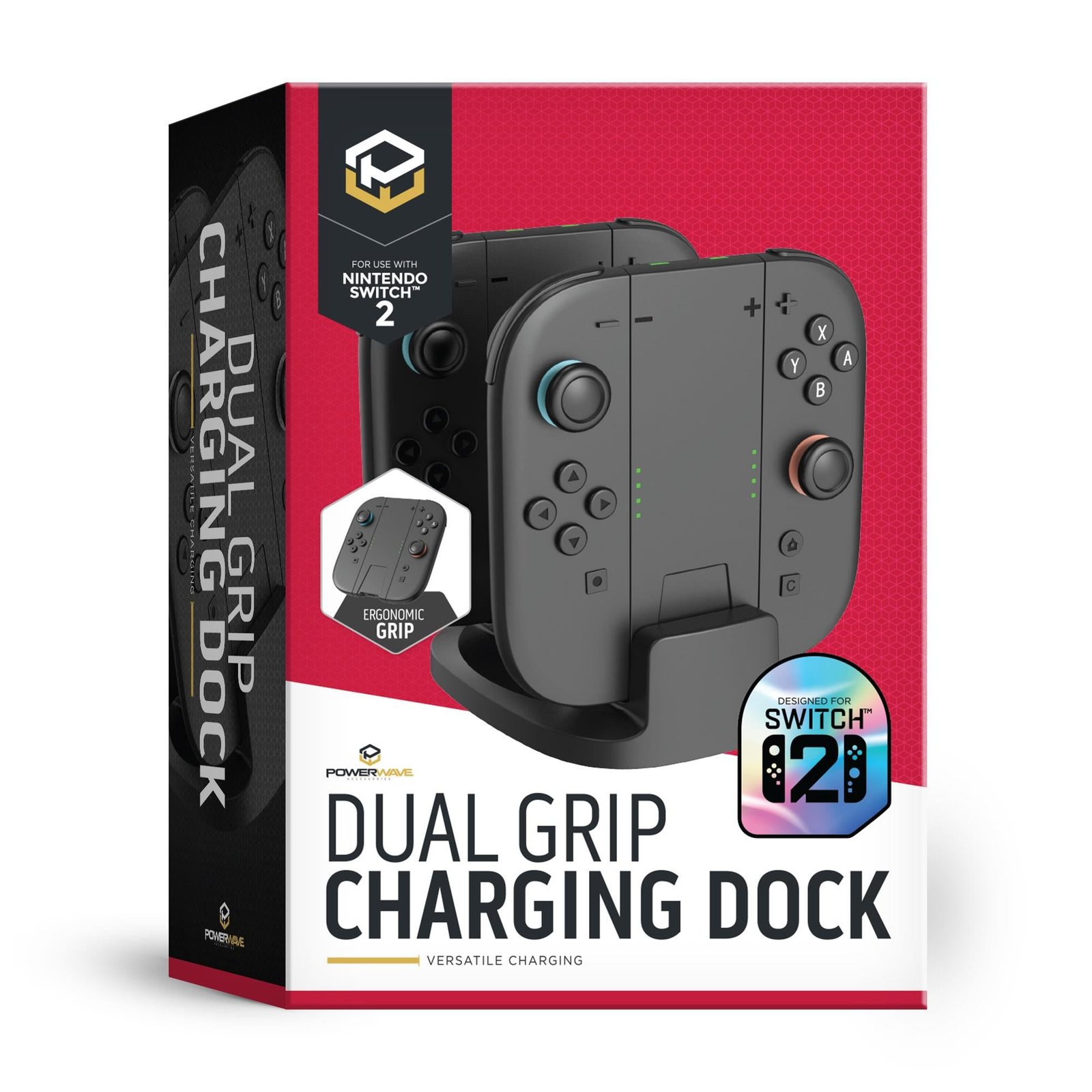 808545-Product-0-I-638804602203222448.jpg Powerwave Dual Grip Charging Dock for Nintendo Switch 2 - Image 1