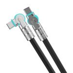 Powerwave 2M USB-C LED Charging Cable with Adjustable Head & USB-A Adapter for Nintendo Switch 2 - Image 3