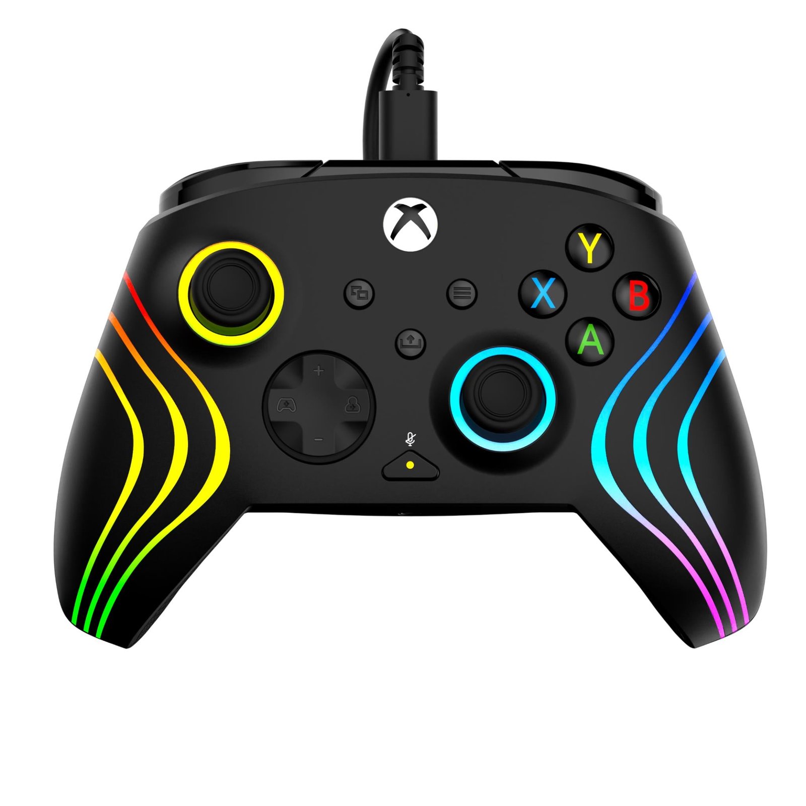 808593-Product-0-I-638930594431287987.jpg Turtle Beach Afterglow Wave RGB Gaming Controller for Xbox Series X|S & PC (Black) - Image 1