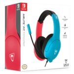 Turtle Beach Airlite Fit Wired Gaming Headset (Neon Blue & Red) - Image 7