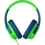 Moki Mixi Type-C Wired Volume Limited Kids Over-Ear Headphones (Green/Blue) - Image 2