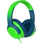 Moki Mixi Type-C Wired Volume Limited Kids Over-Ear Headphones (Green/Blue) - Image 4