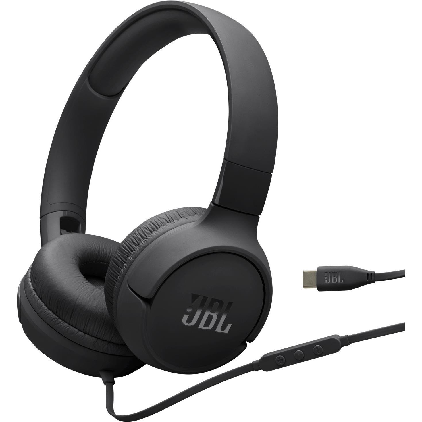 812176-Product-0-I-638856279004360524.jpg JBL Tune 520C Wired USB-C On-Ear Headphones (Black) - Image 1