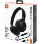 JBL Tune 520C Wired USB-C On-Ear Headphones (Black) - Image 8